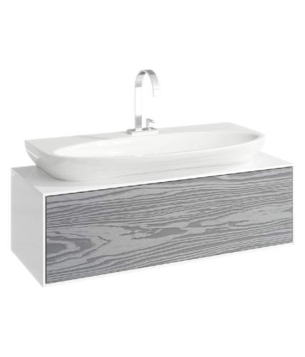 Тумба с умывальником AQWELLA Genesis 100 Миллениум серый GEN0110MG